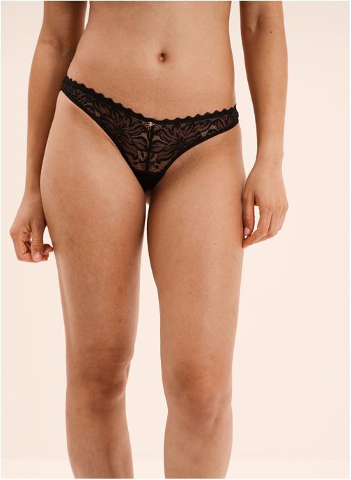 Mosquitos Culottes String, shorty, culotte - INDISCRETETANGA femme noir