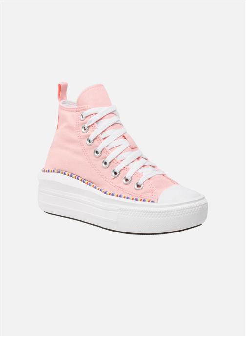 Converse Baskets basses Chuck Taylor All Star Move High femme rose