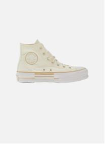 Baskets basses Chuck Taylor All Star Lift Platform Outline Sketch femme beige