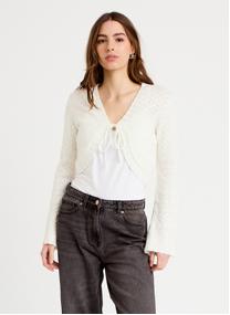 Gilets BOLEROCHAUD femme blanc Cache Cache Gilets BOLEROCHAUD femme blanc Blanc