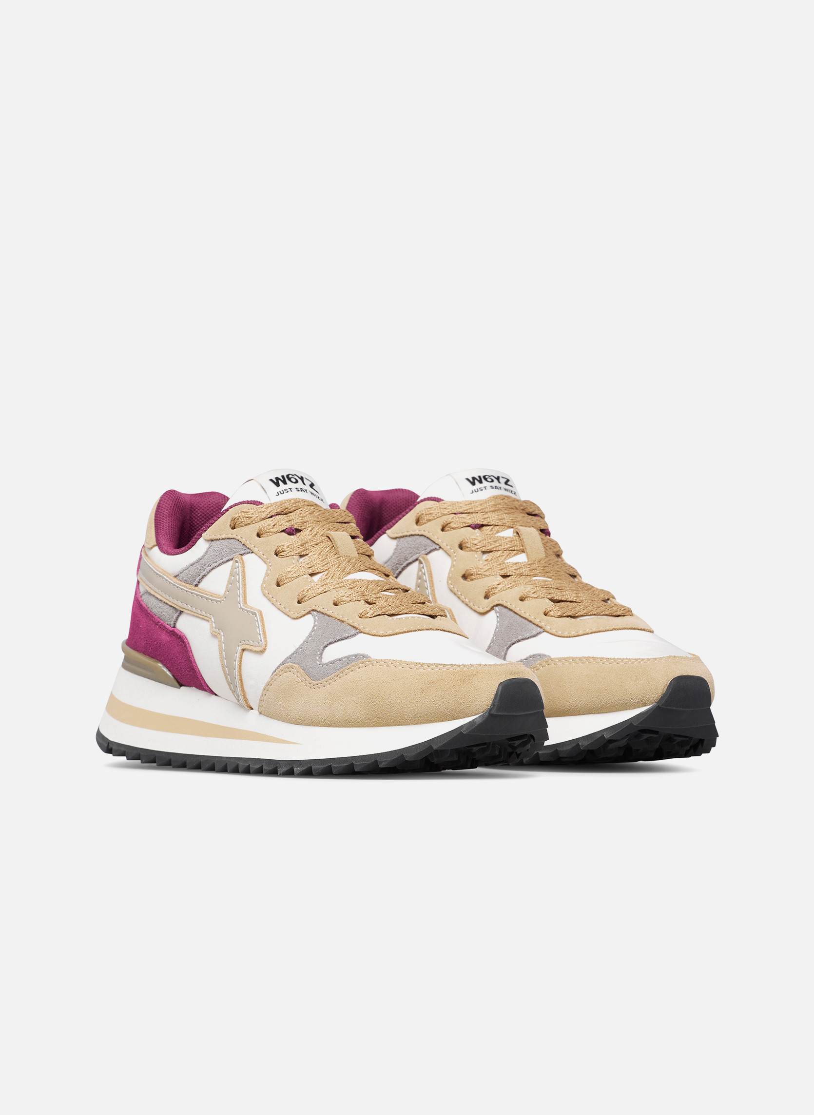 Baskets basses Sneakers YAK-W. Blanc-Beige- femme multicolore W6YZ Baskets basses Sneakers YAK-W. Blanc-Beige- femme multicolore Multicouleur