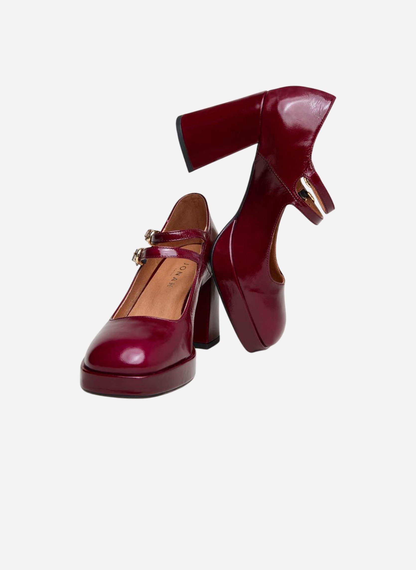 Escarpins Cuir Bordeaux André - Talons Aiguille 7cm+, Taille 35, Doublure Cuir, Parfait état