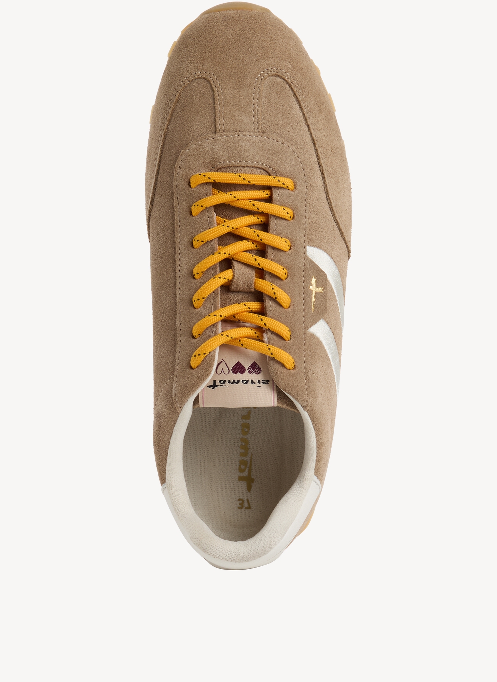 Baskets basses 1-23614-46 femme beige Tamaris Baskets basses 1-23614-46 femme beige Crème