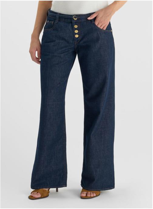 Le temps des cerises Jeans droit Jeans loose Blue femme bleu
