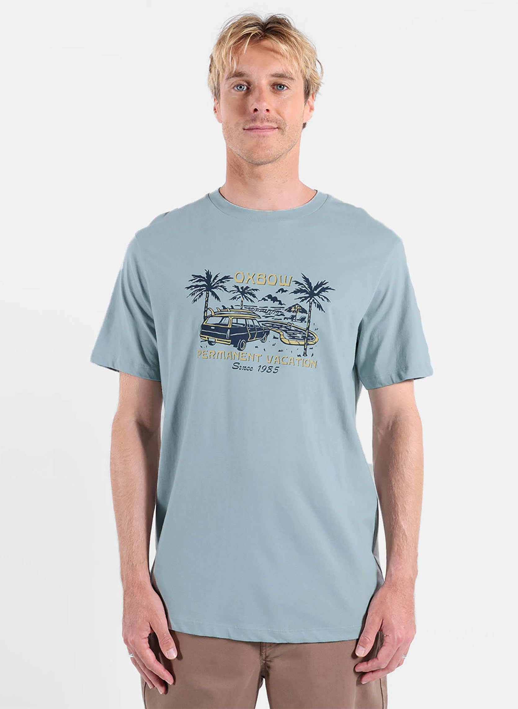 Tee-shirts ONTRIP homme bleu Oxbow Tee-shirts ONTRIP homme bleu Bleu clair