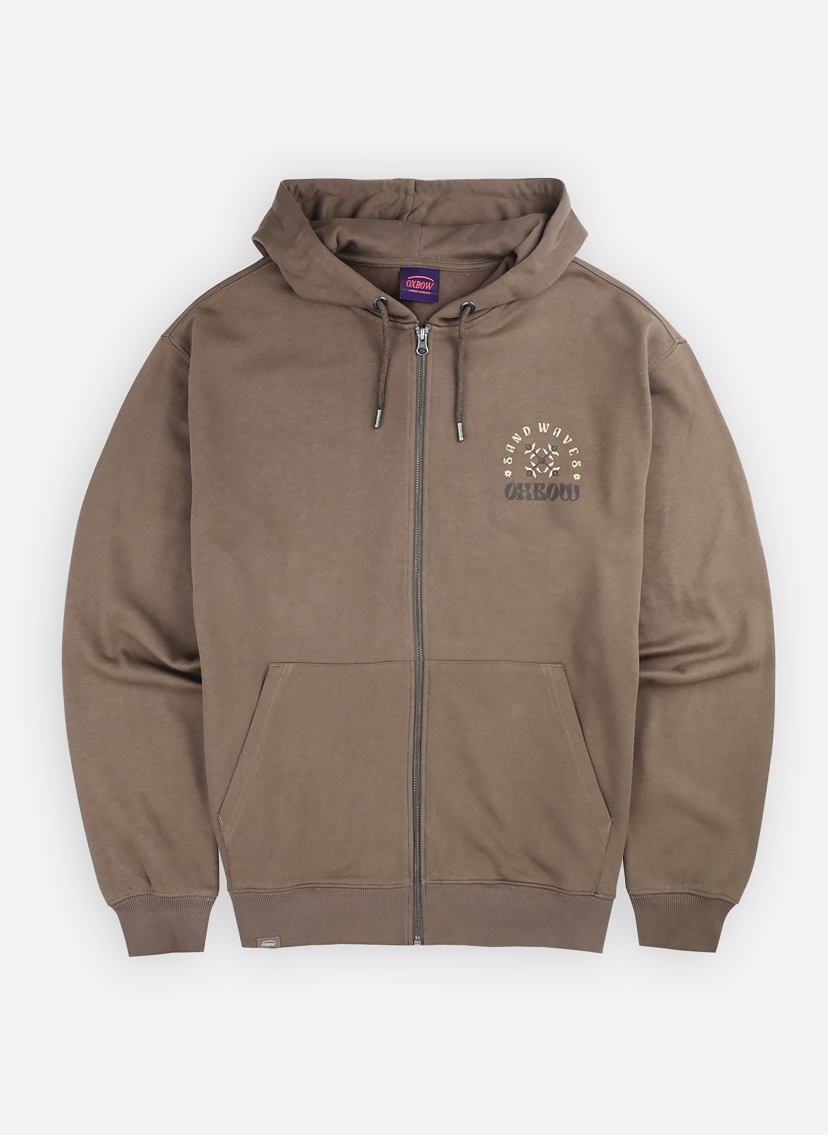 Sweat à Capuche Oxbow Doublure Sherpa - Collection Hiver 2025, Zip Complet, Molleton Brossé 280 G/m² - 2