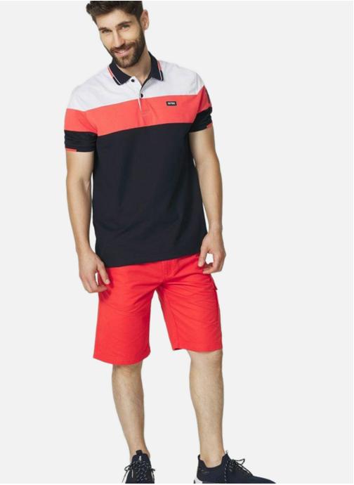 TBS Polos Polo manches courtes EVANSPOL ATLANTIQUE homme rouge
