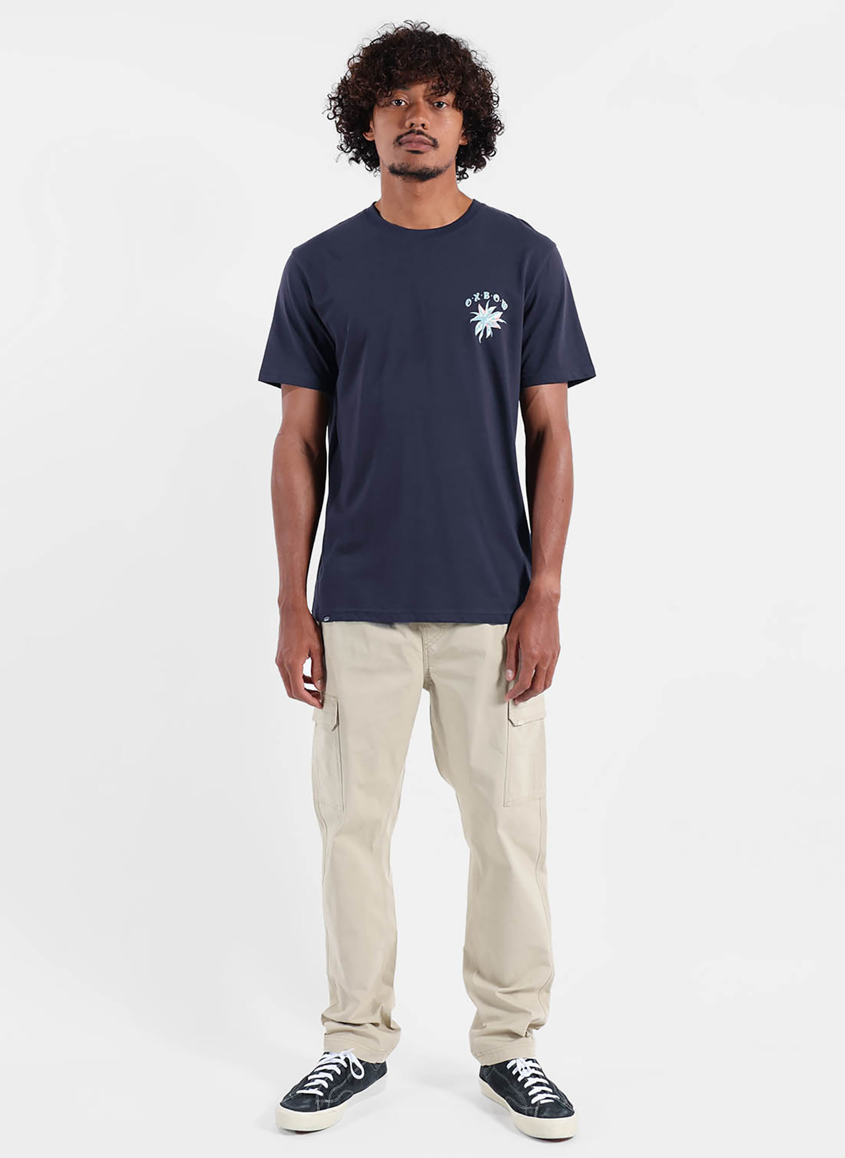 Tee-shirts TROPICS homme bleu Oxbow Tee-shirts TROPICS homme bleu Bleu marine