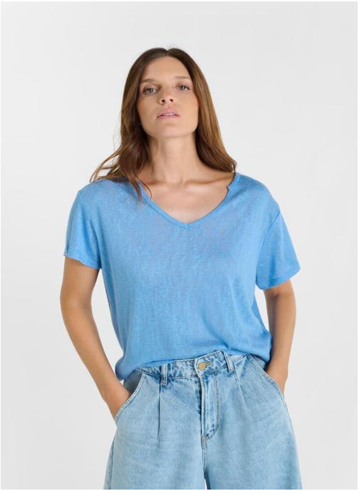 Le temps des cerises Tee-shirts Tee-Shirt RAFA Blue femme bleu