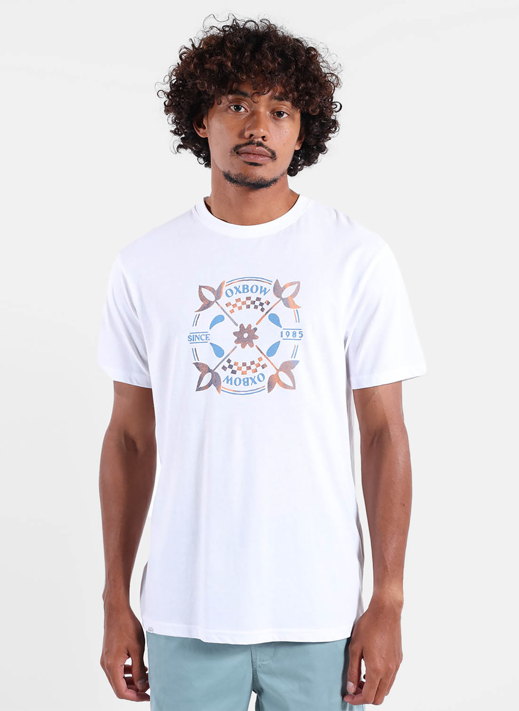 Tee-shirts SUNFADED homme blanc Oxbow Tee-shirts SUNFADED homme blanc Blanc
