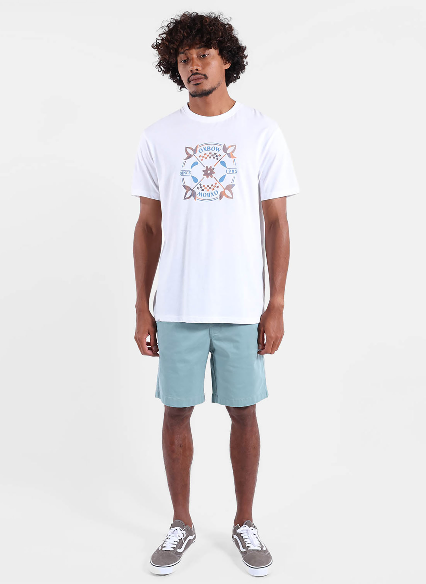 Tee-shirts SUNFADED homme blanc Oxbow Tee-shirts SUNFADED homme blanc Blanc
