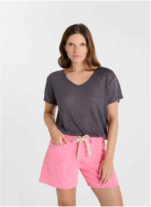 Le temps des cerises Tee-shirts Tee-Shirt RAFA Grey femme gris