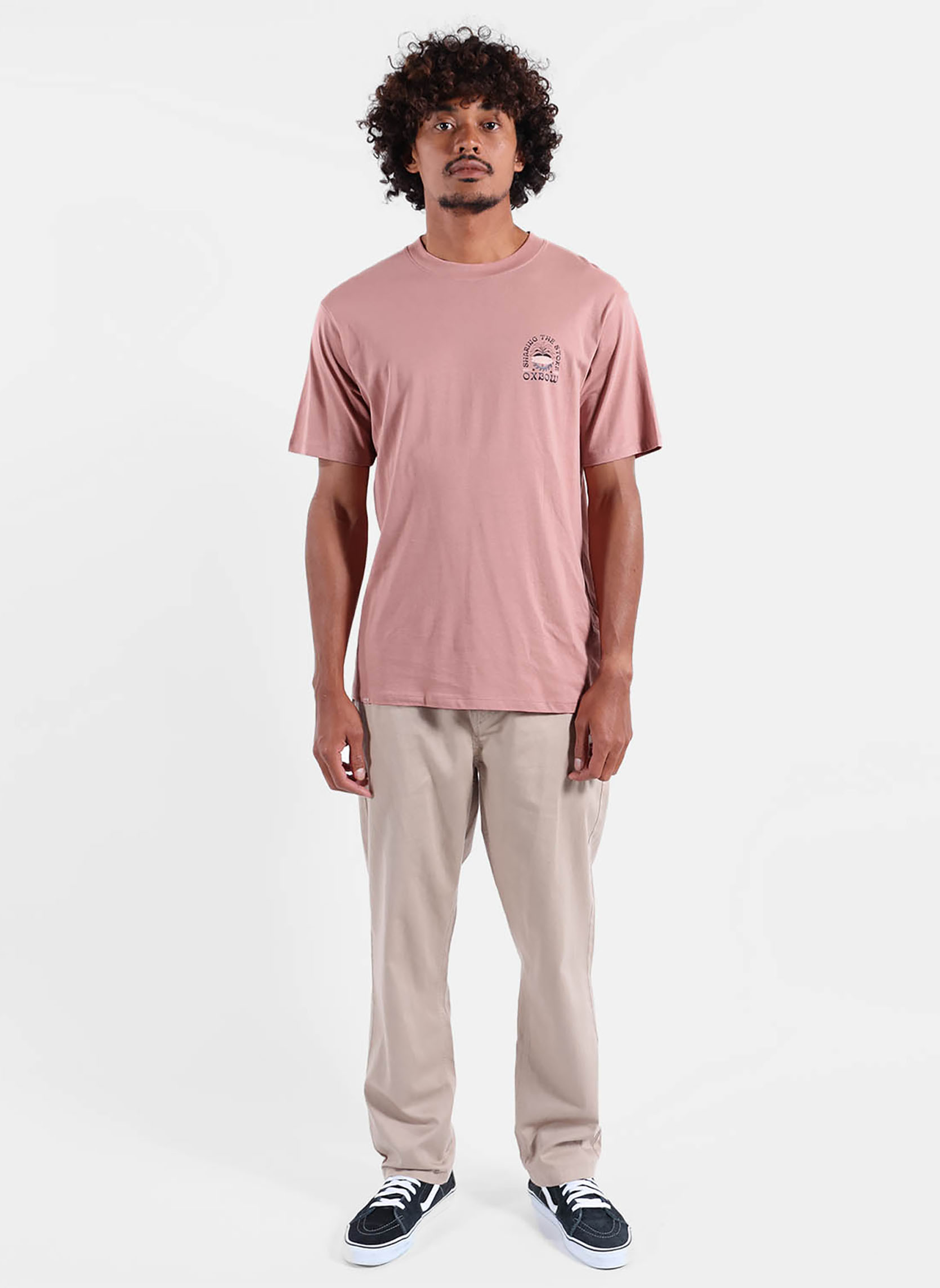 Tee-shirts STOKED homme rose Oxbow Tee-shirts STOKED homme rose Rose