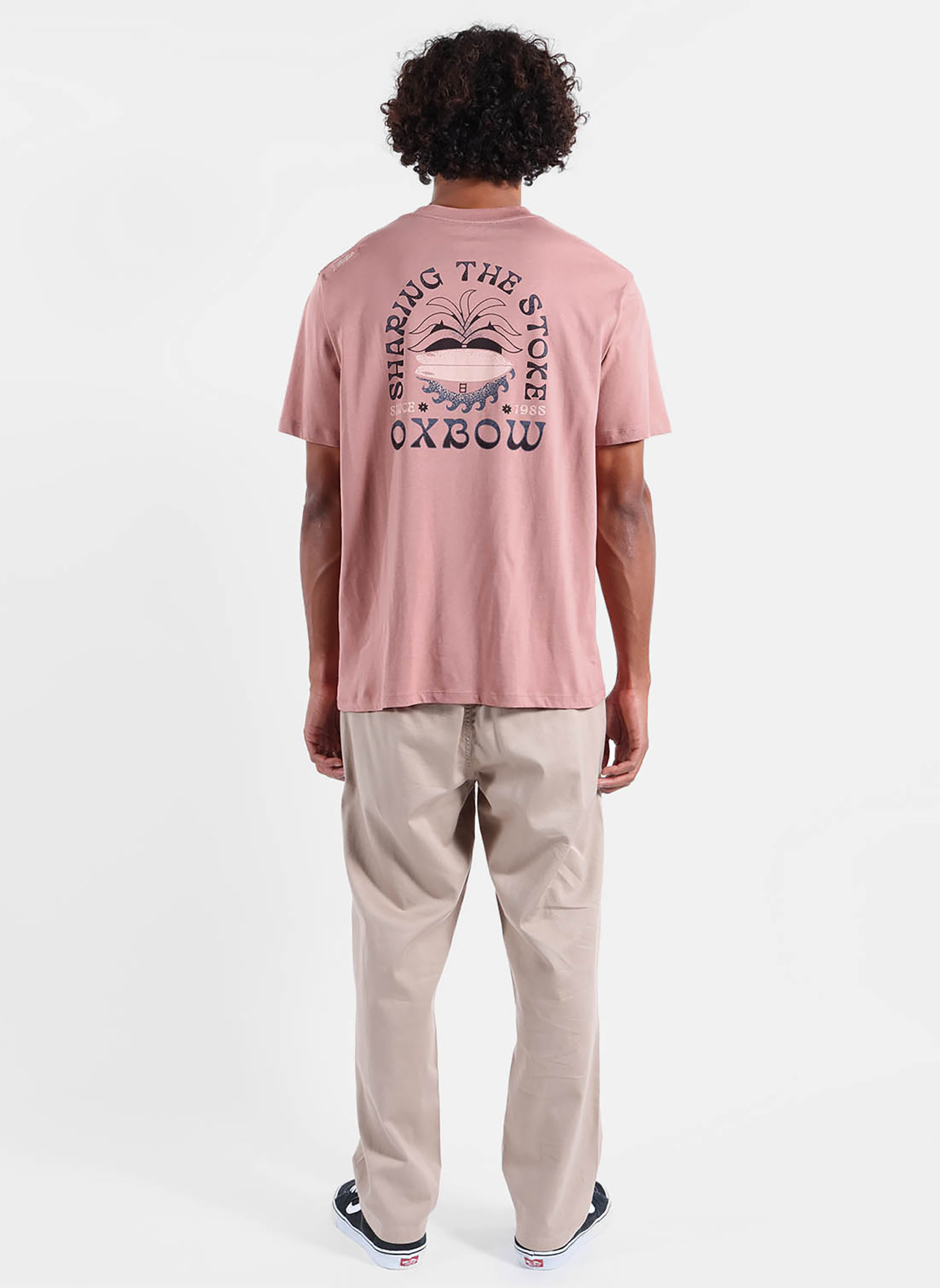 Tee-shirts STOKED homme rose Oxbow Tee-shirts STOKED homme rose Rose