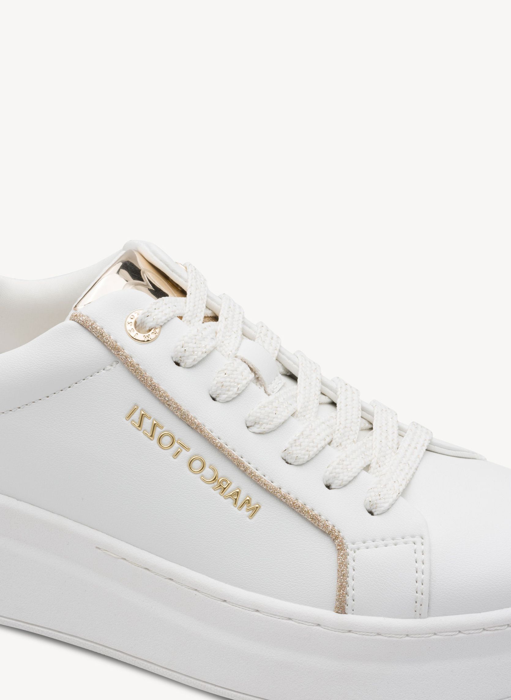 Baskets basses 2-23794-46 femme blanc Marco Tozzi Baskets basses 2-23794-46 femme blanc Blanc & doré