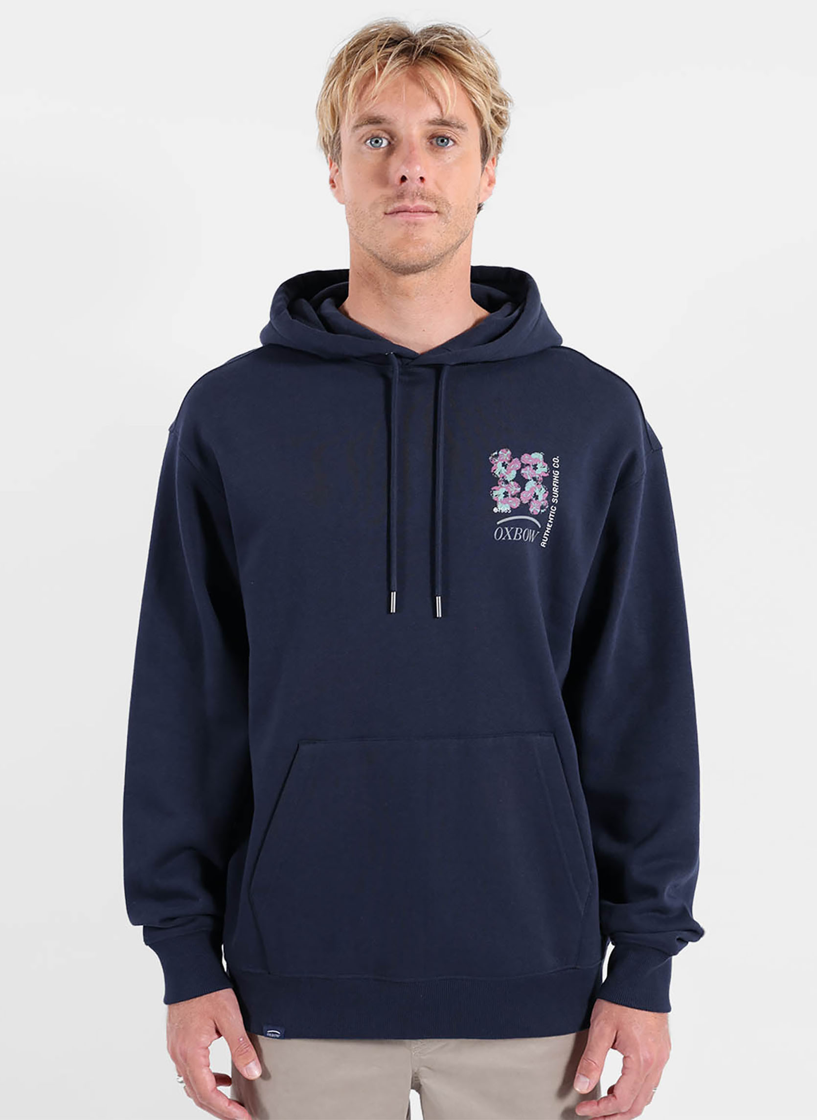 Sweats à capuche PIXELATE homme bleu Oxbow Sweats à capuche PIXELATE homme bleu Bleu marine