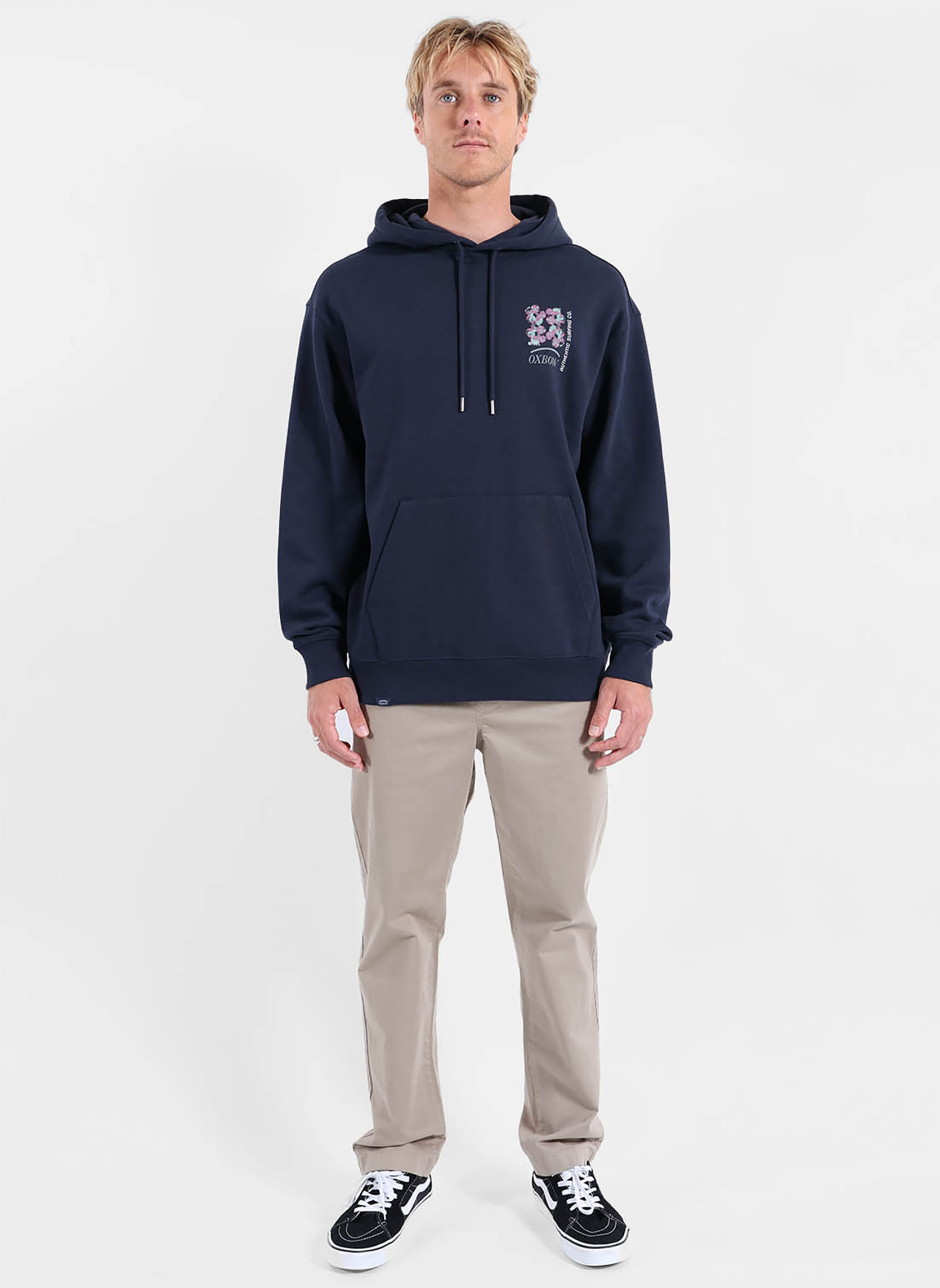 Sweats à capuche PIXELATE homme bleu Oxbow Sweats à capuche PIXELATE homme bleu Bleu marine