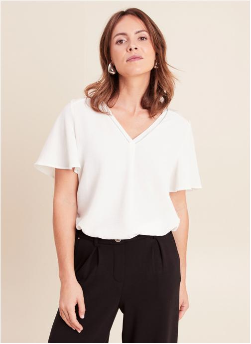 Bréal Tee-shirts TIPRAIPLEAT femme blanc