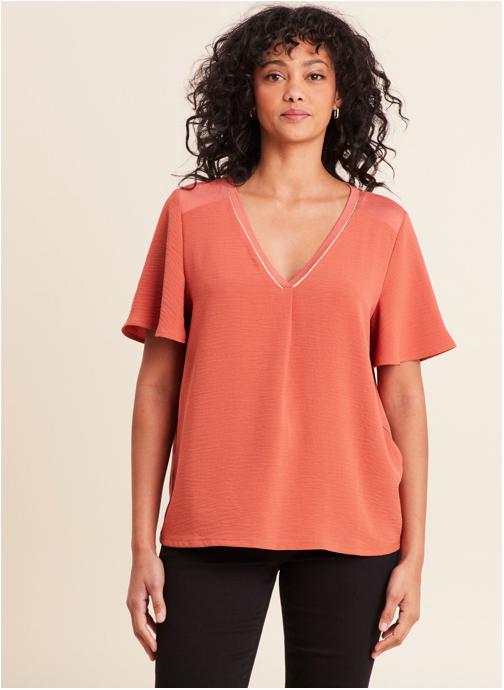 Bréal Tee-shirts TIPRAIPLEAT femme rose
