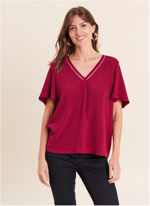 Bréal Tee-shirts TIPRAIPLEAT femme rouge