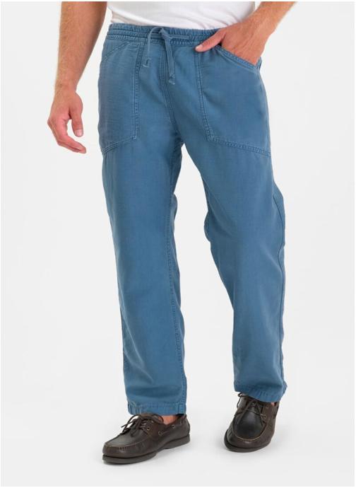 Le temps des cerises Pantalons droits Pantalon loose Blue homme bleu