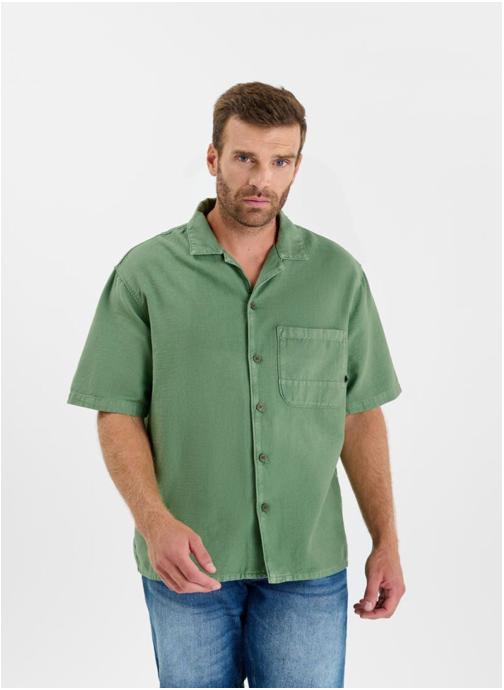 Le temps des cerises Chemises Chemise SULO Khaki homme vert