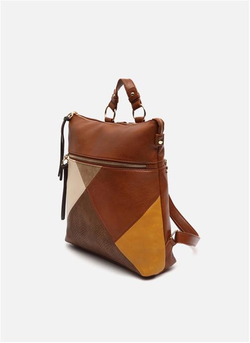 Miskua Sac En Cuir Italien Rabat Brillant - Sac à Bandoulière Femme Vintage Multipoches