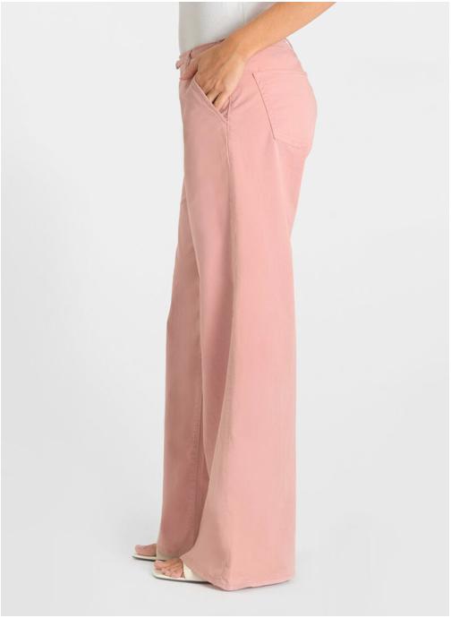 Le temps des cerises Pantalons droit Pantalon flare TAHIS Pink femme rose