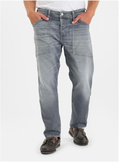 Le temps des cerises Jeans droit Jeans loose Grey homme gris