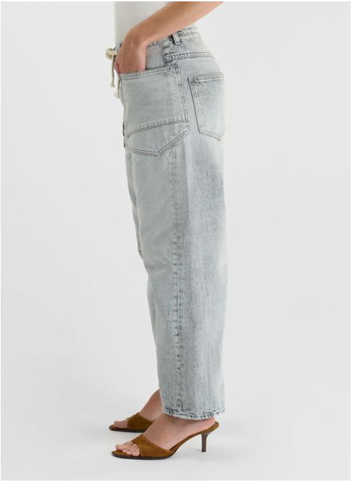 Le temps des cerises Jeans droit Jeans loose Grey femme gris
