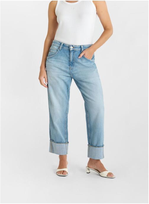 Le temps des cerises Jeans droit Jeans loose Blue femme bleu