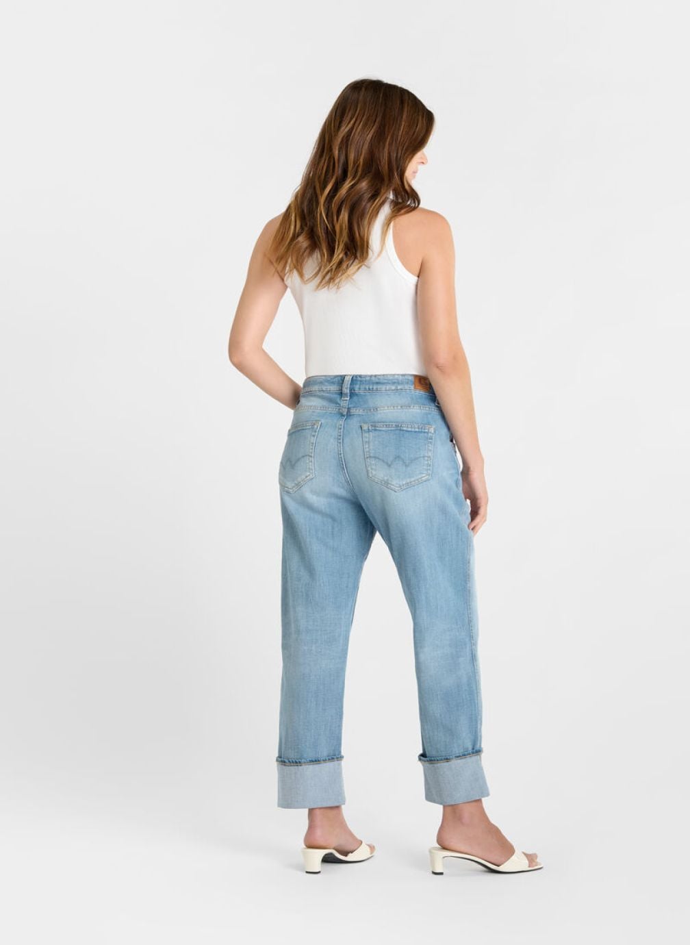 Jeans droit Jeans loose Blue femme bleu Le temps des cerises Jeans droit Jeans loose Blue femme bleu Bleu