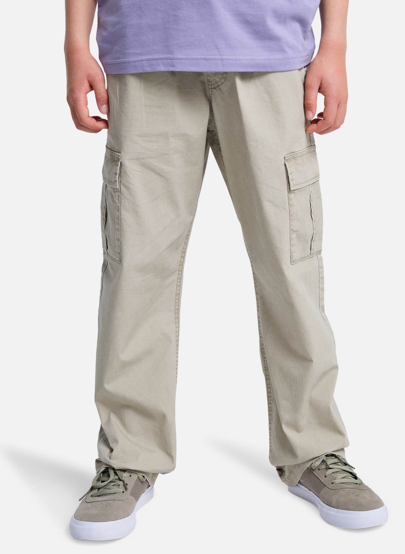 Pantalons Taxer garçon beige Quiksilver Pantalons Taxer garçon beige Beige