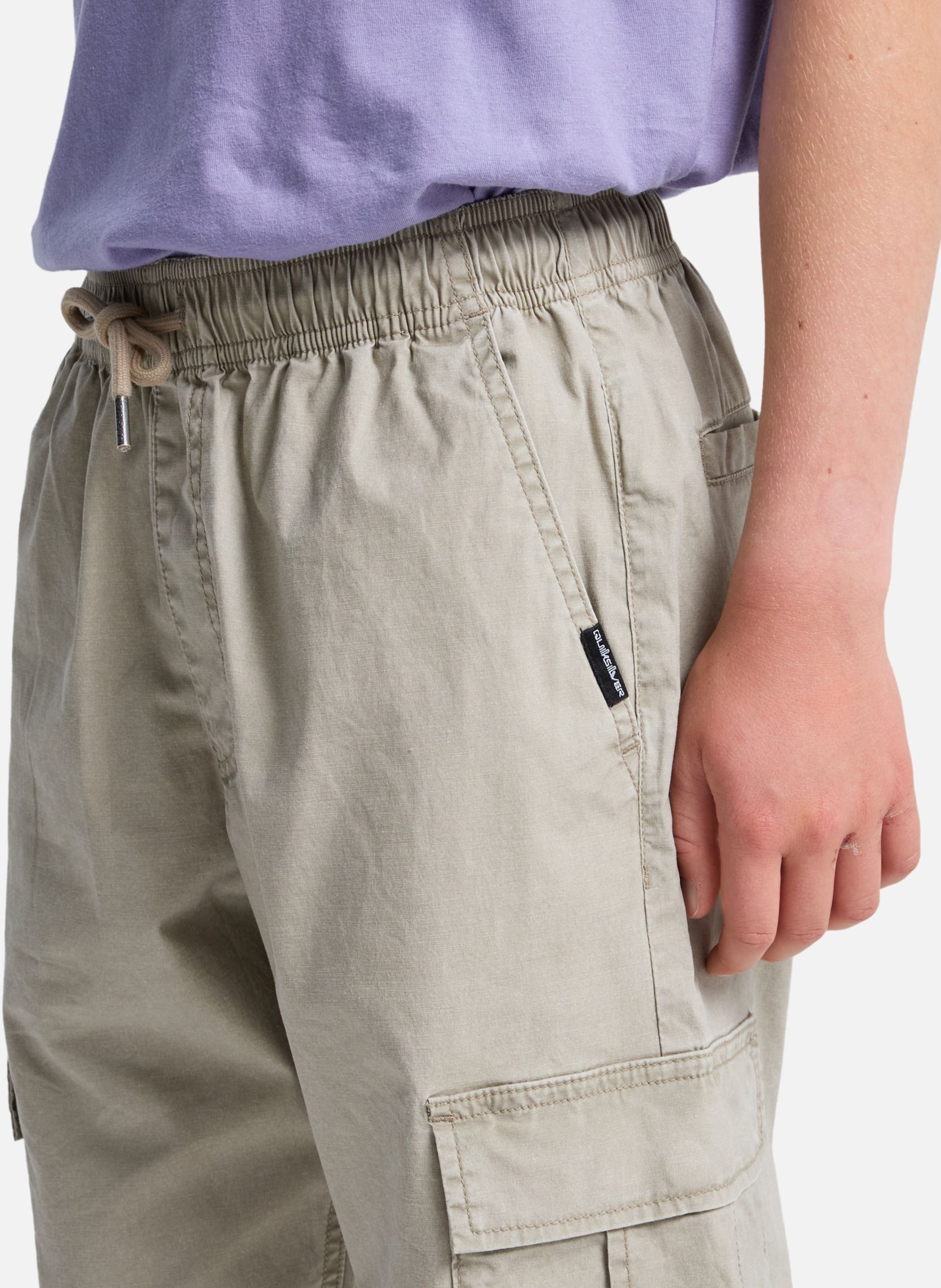 Pantalons Taxer garçon beige Quiksilver Pantalons Taxer garçon beige Beige