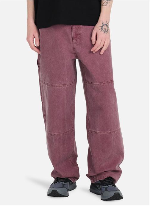Element Pantalons droits Big Carpenter Canvas homme violet