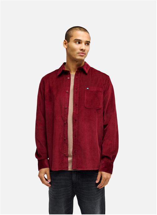 Quiksilver Chemises Smoke Trail Cord homme rouge