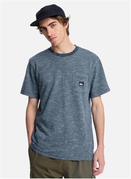Quiksilver Tee-shirts Lopaz Striped Pocket homme bleu