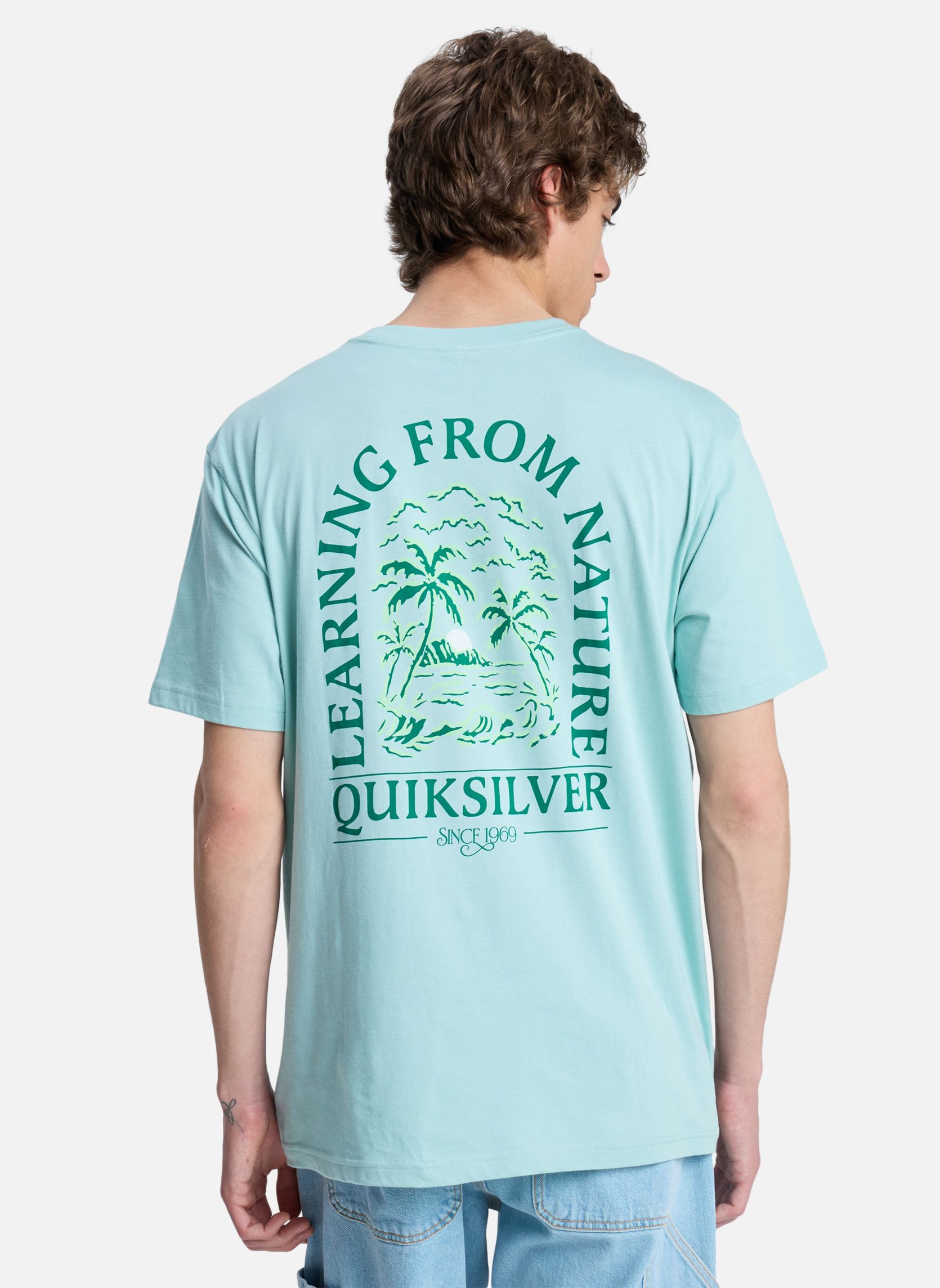 Tee-shirts Evo Learning From Nature homme bleu Quiksilver Tee-shirts Evo Learning From Nature homme bleu Bleu