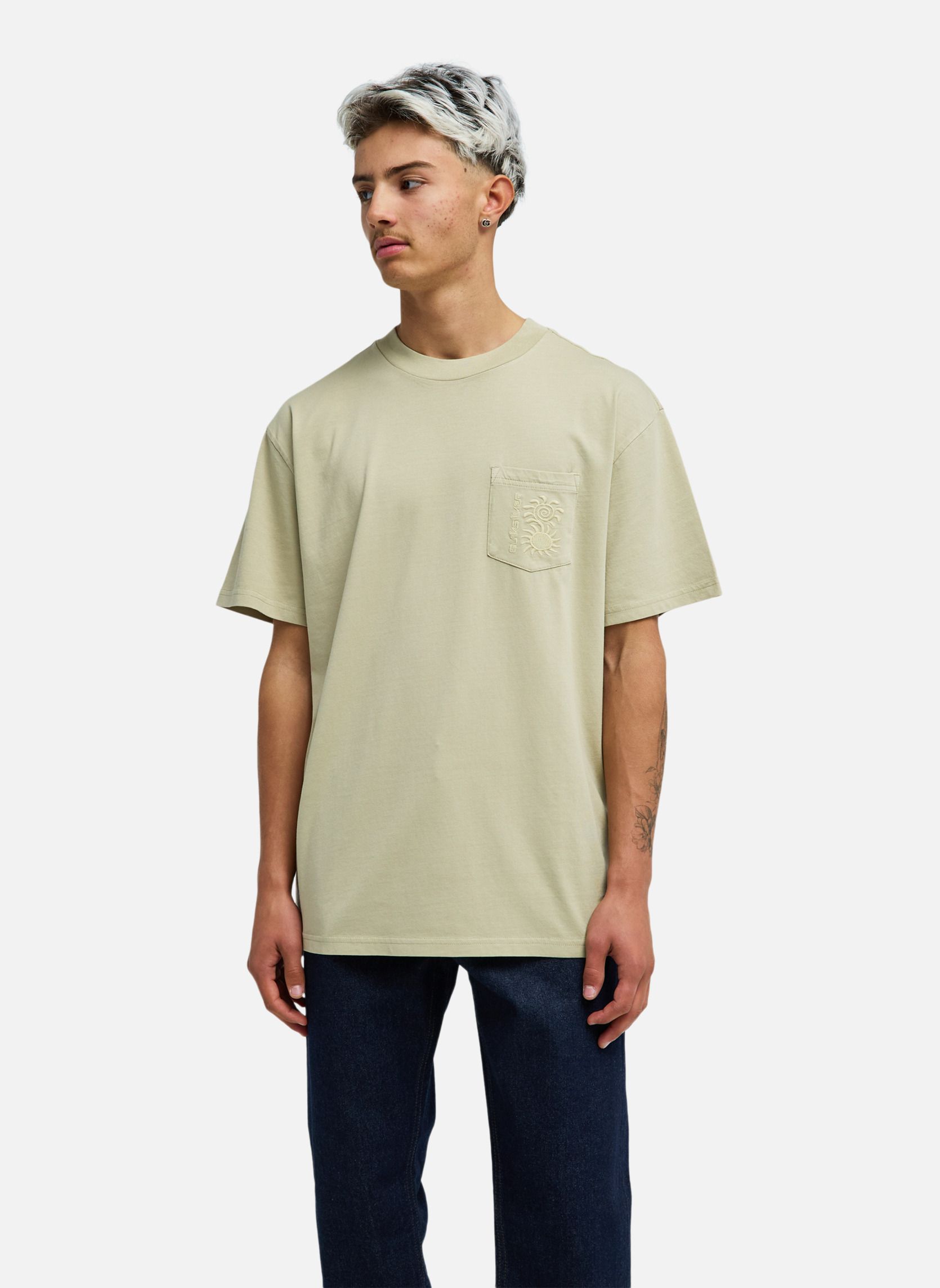 Tee-shirts Oxni Washed homme beige Quiksilver Tee-shirts Oxni Washed homme beige Beige