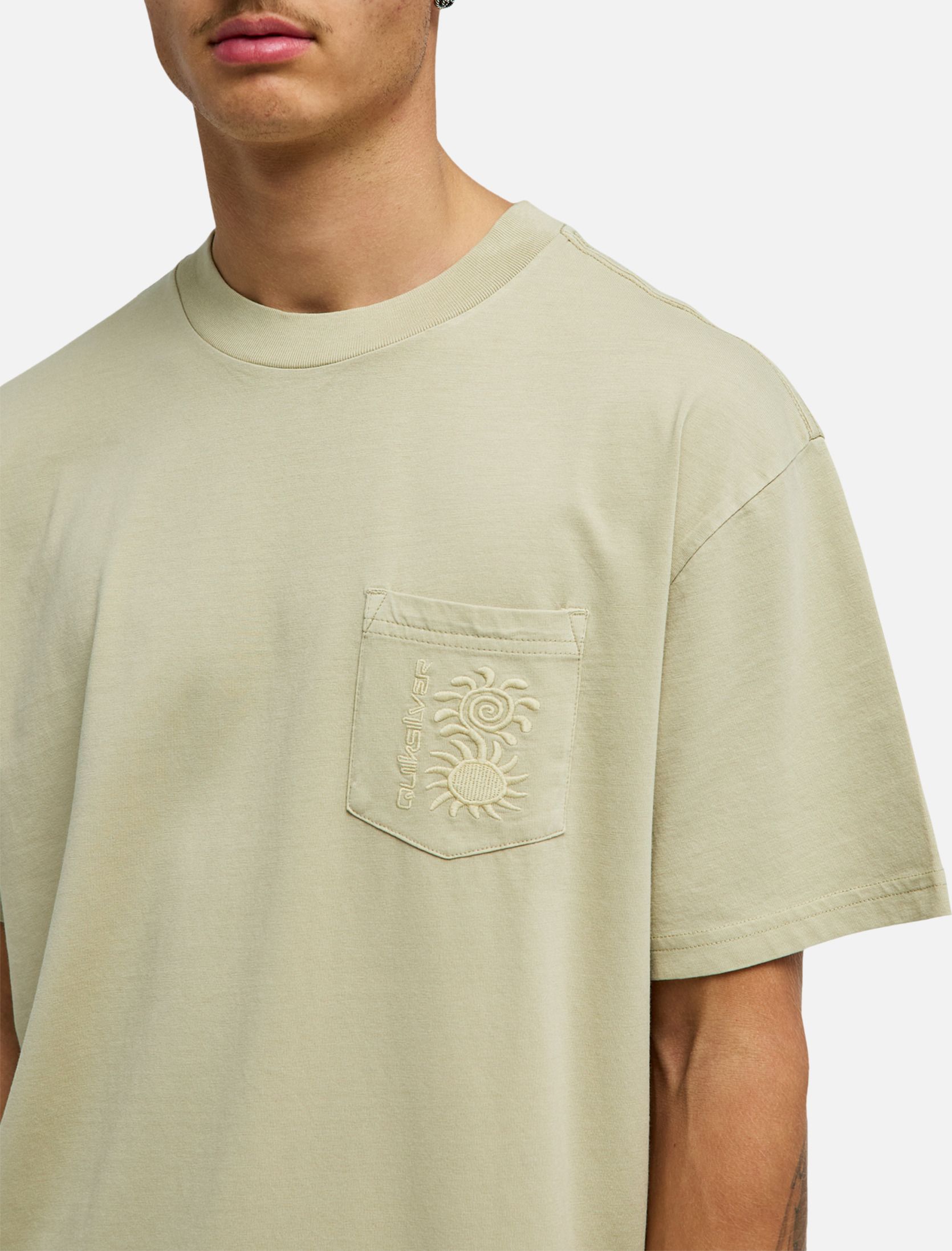 Tee-shirts Oxni Washed homme beige Quiksilver Tee-shirts Oxni Washed homme beige Beige
