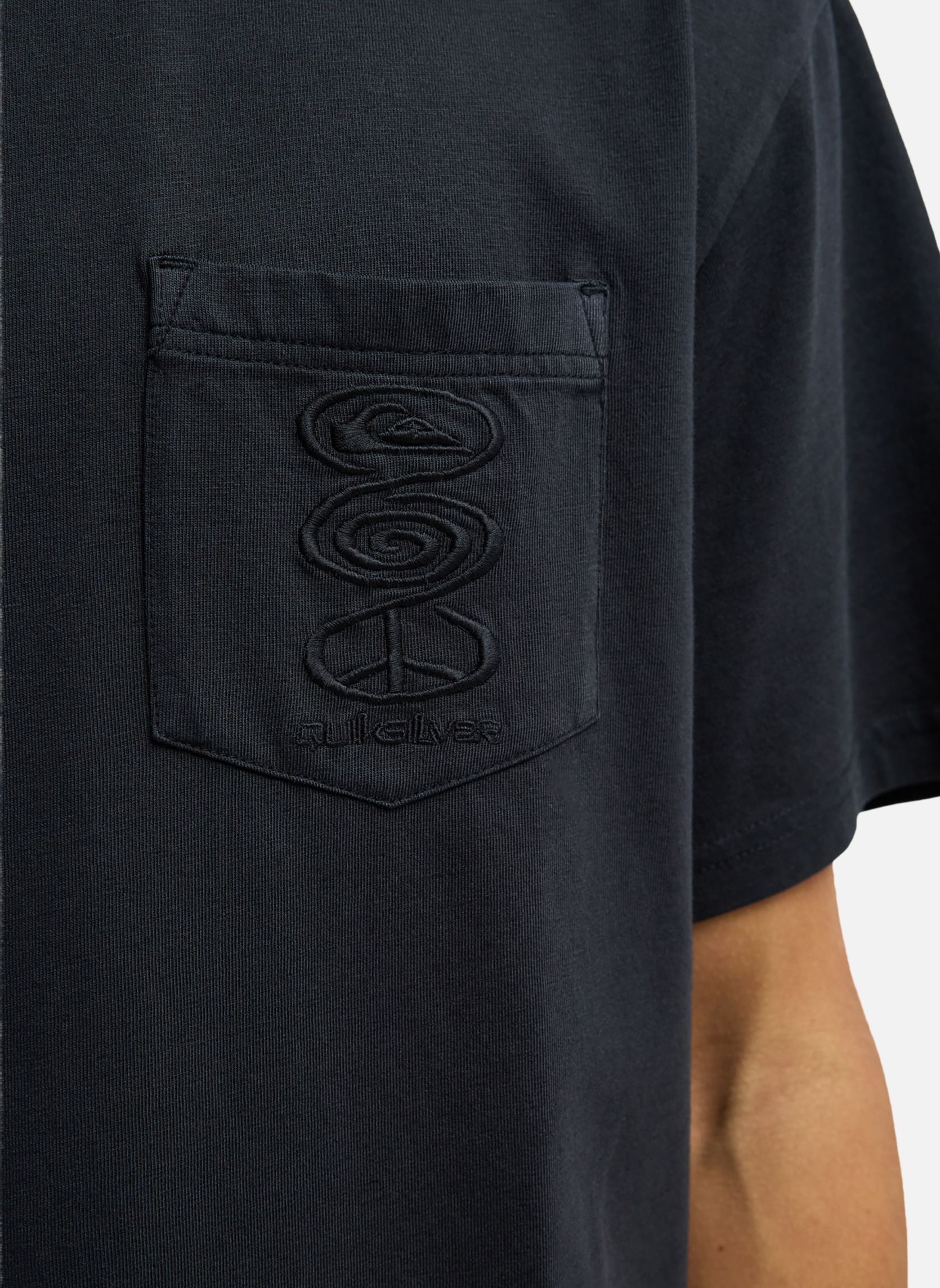 Tee-shirts Oxni Washed homme noir Quiksilver Tee-shirts Oxni Washed homme noir Noir