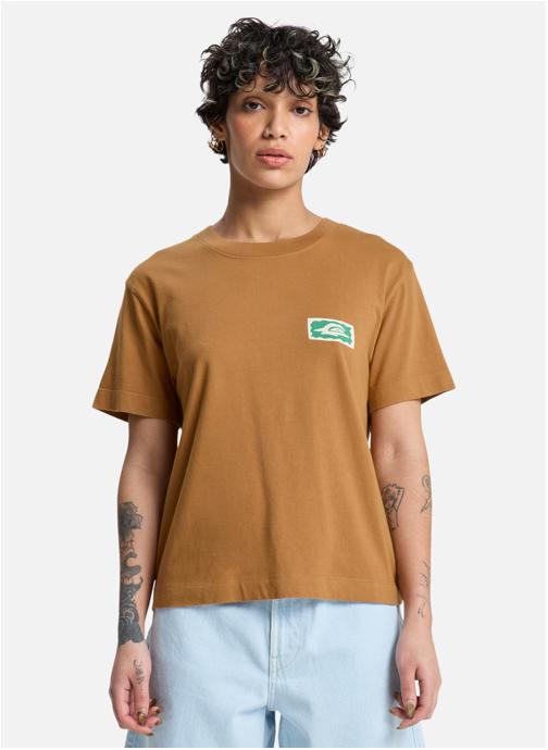 Quiksilver Tee-shirts Standard femme marron