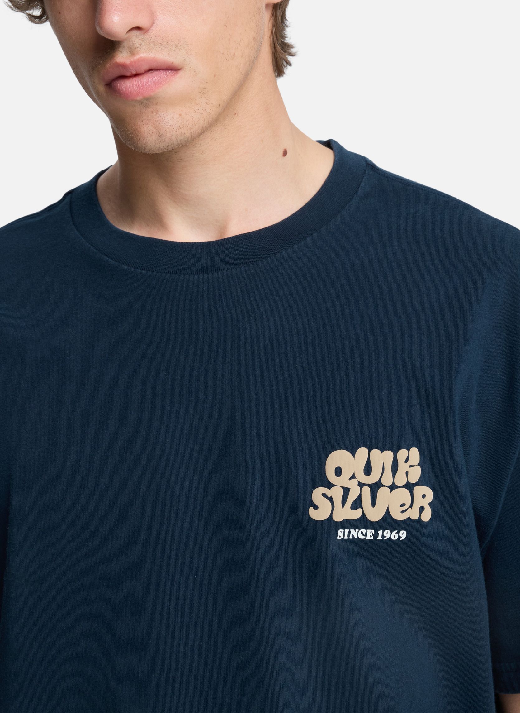 Tee-shirts Fruits Tide homme bleu Quiksilver Tee-shirts Fruits Tide homme bleu Bleu foncé