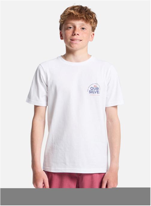 Quiksilver Tee-shirts Fundamental Ride garçon blanc