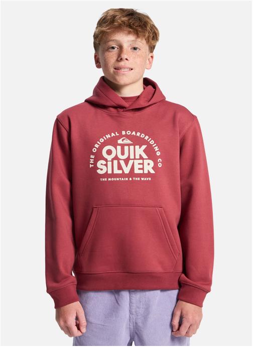 Quiksilver Sweats à capuche Fundamental Ride garçon rouge