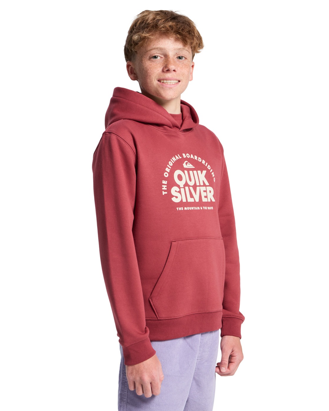 Sweats à capuche Fundamental Ride garçon rouge Quiksilver Sweats à capuche Fundamental Ride garçon rouge Rouge