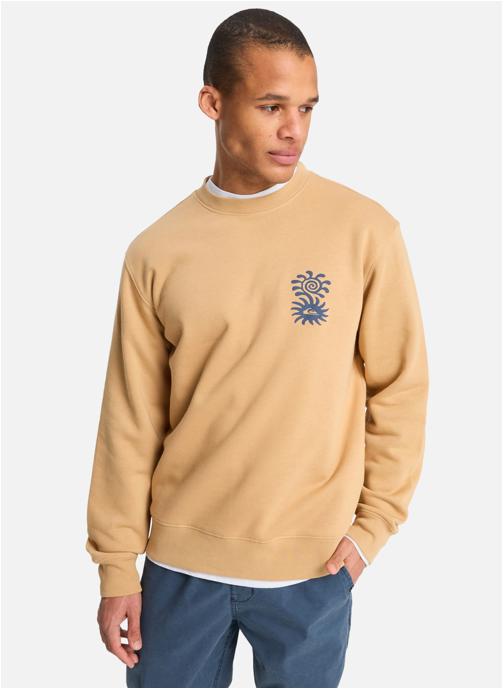 Quiksilver Sweats à capuche Salt Water Graphic homme beige