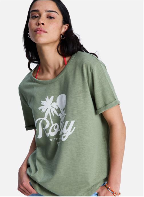Roxy Tee-shirts Oceanwave Regular Slub femme vert
