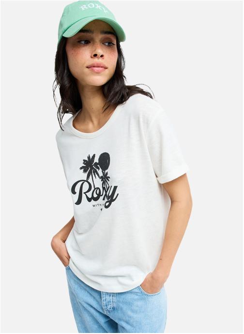 Roxy Tee-shirts Oceanwave Regular Slub femme blanc