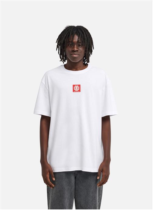 Element Tee-shirts Square Logo homme blanc